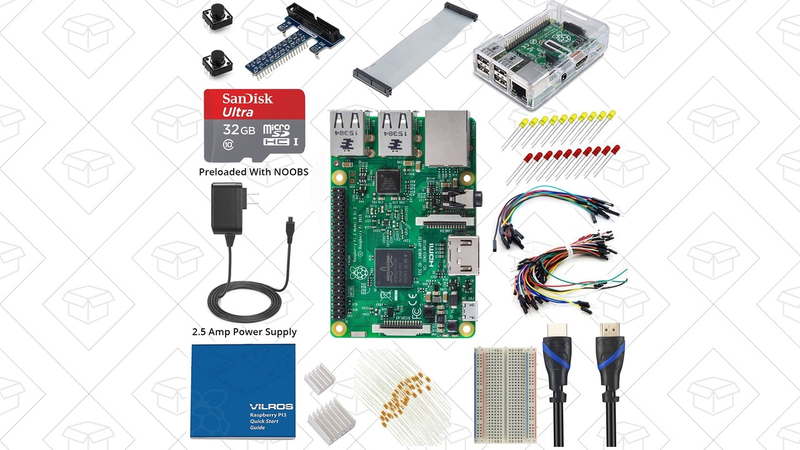 Raspberry Pi 3 Ultimate Starter Kit, $70 with code 7XA8X43P